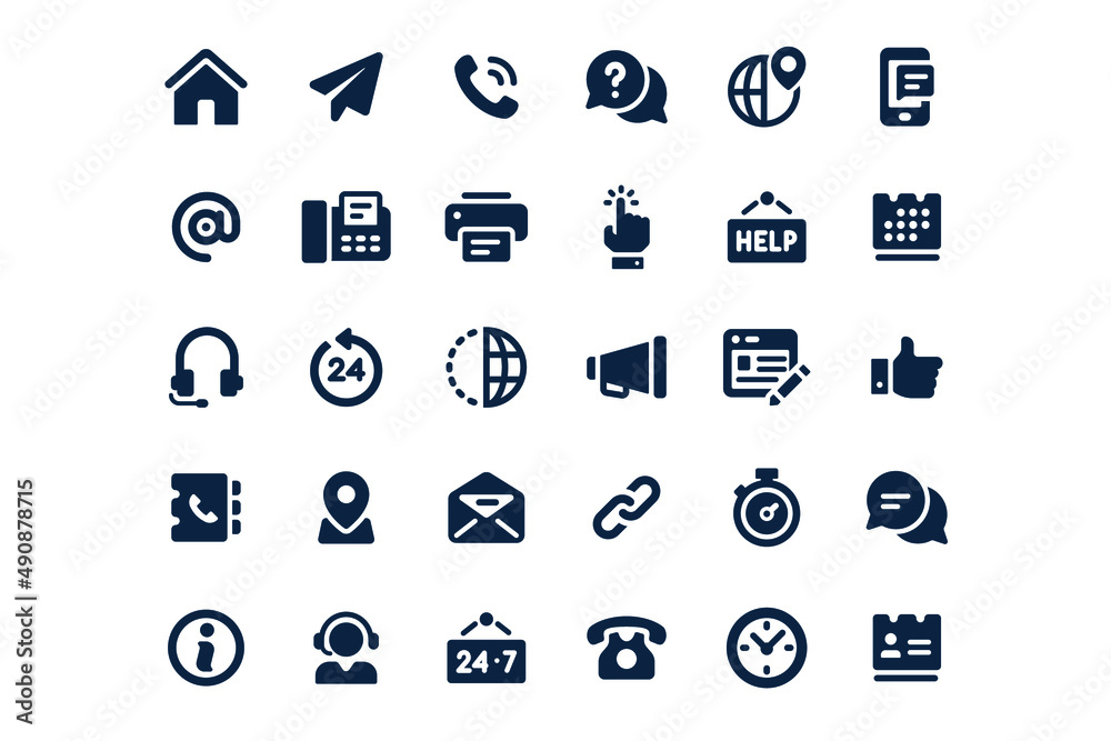 contact vector solid icon design - obrazy, fototapety, plakaty 