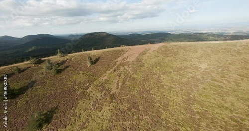 fpv drone in mountains and volcanoes