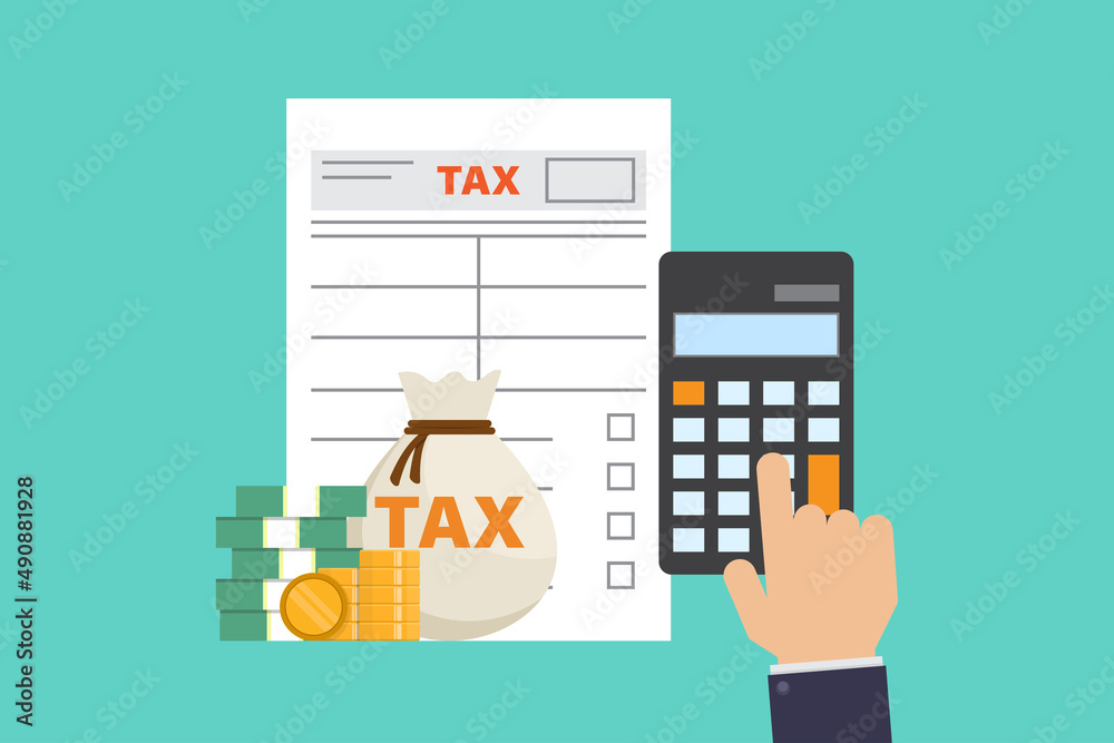 Tax vector design illustration Tax vector design illustration