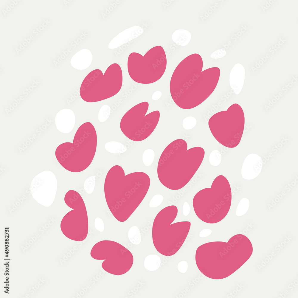 heart pattern design illustration 