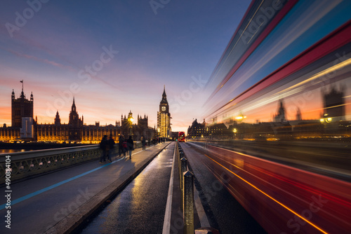 Big Ben and traffic in London