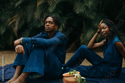 Portrait of African nature indigo activists 