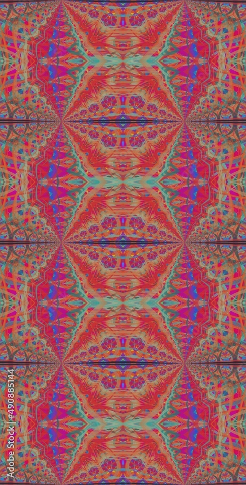 Fractodome Colorful Seamless Fractal Patterns