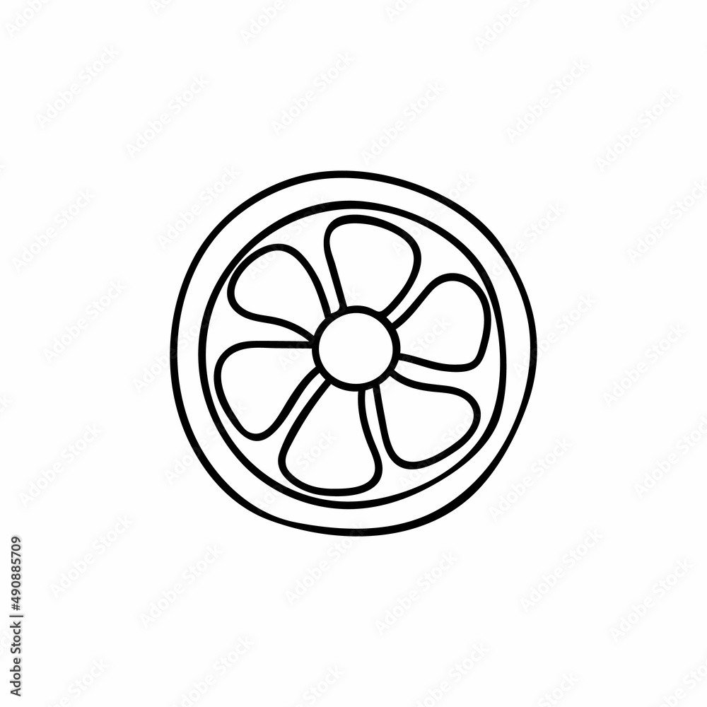 Doodle ventilator icon in vector isolated on white. Hand drawn ventilator icon in vector isolated on white Doodle ventilator icon in vector isolated on white. Hand drawn ventilator icon in vector isolated on white