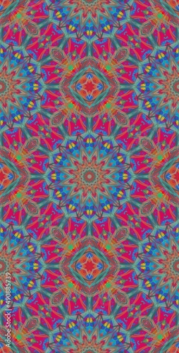 Fractodome Colorful Seamless Fractal Patterns