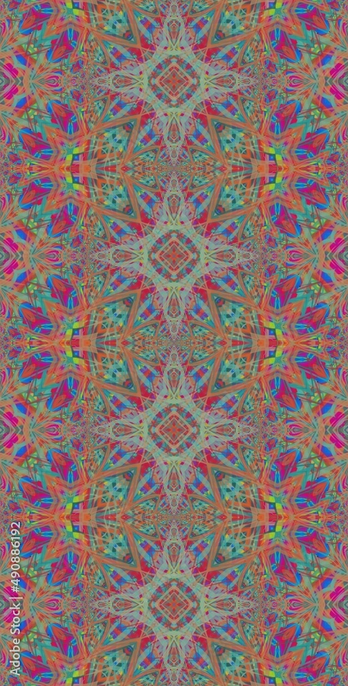 Fractodome Colorful Seamless Fractal Patterns