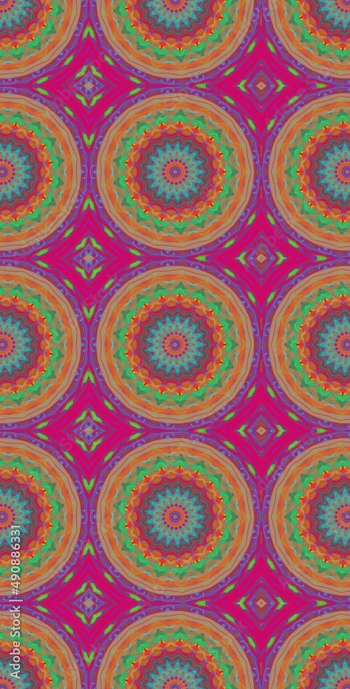 Fototapeta premium Fractodome Colorful Seamless Fractal Patterns