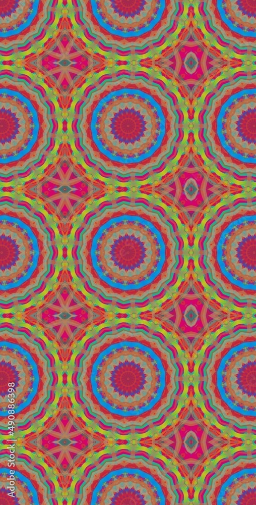 Fototapeta premium Fractodome Colorful Seamless Fractal Patterns