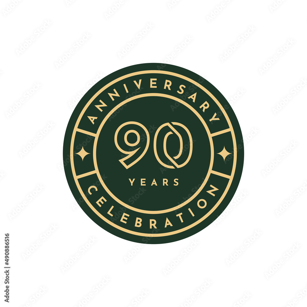 90 Years anniversary celebration design 90 Years anniversary celebration design