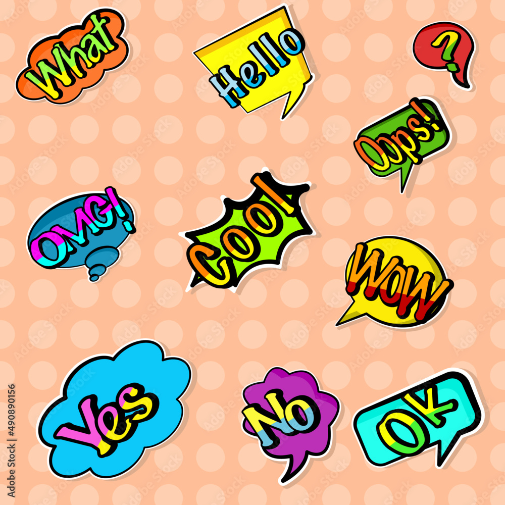 Sticker pop art Sticker pop art