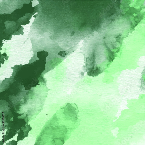 Green pellet watercolor vector background and wallpaper 