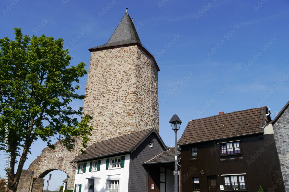 Turm in Altstadt von Stadt Blankenberg in Hennef Sieg Turm in Altstadt von Stadt Blankenberg in Hennef Sieg
