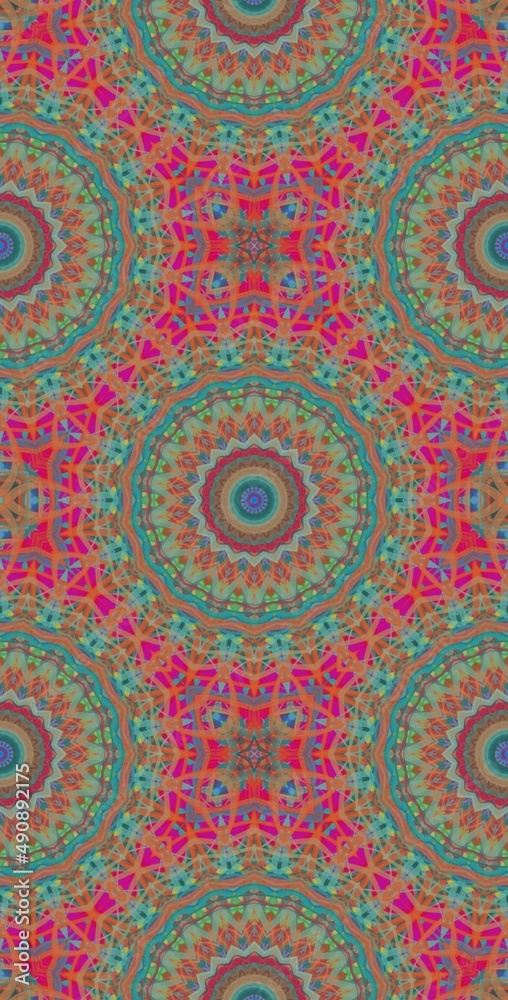Fractodome Colorful Seamless Fractal Patterns