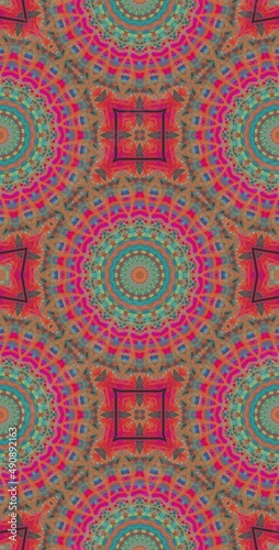 Fractodome Colorful Seamless Fractal Patterns