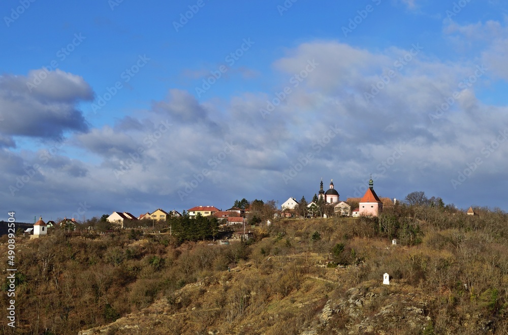 Blick an Hradiste vom Znojmo, Tschechien