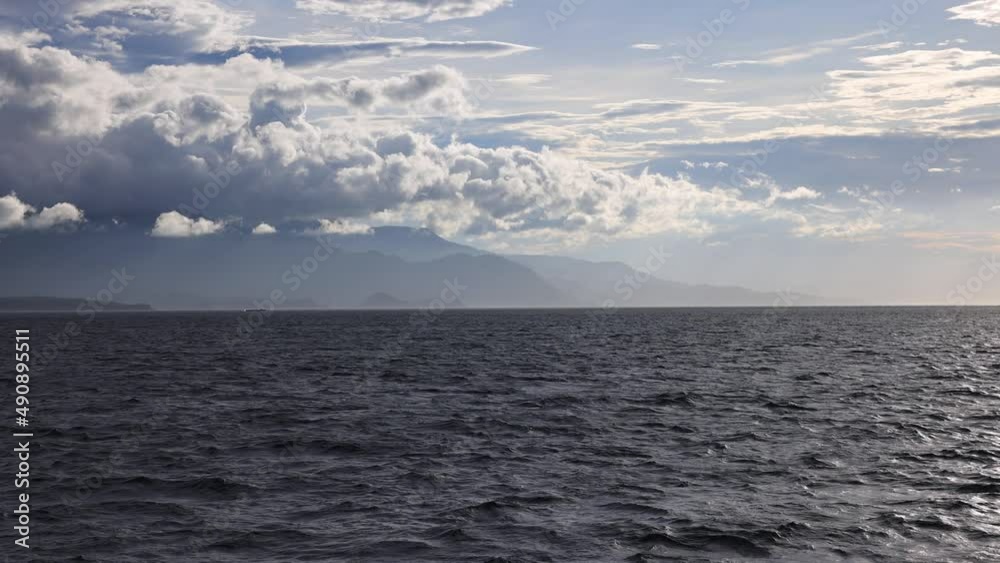 A peaceful view of the horizon over the open ocean A peaceful view of the horizon over the open ocean