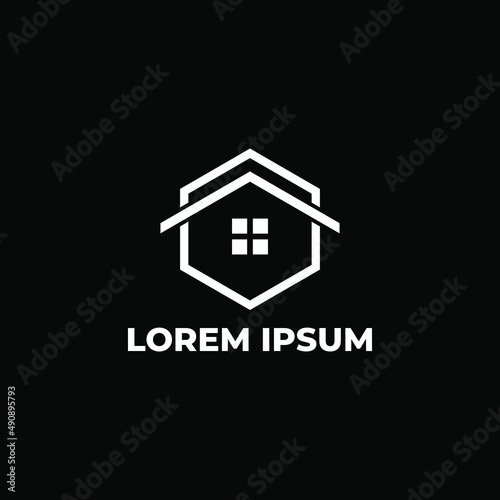 Initial  Creative  Clean  Professional  Corporate  Home  House  and apartment minimalist abstract line art design template vector illustration for your Business.