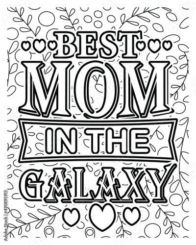 Motivational Quotes coloring page design. Motivational Quotes line art design. Adult coloring page.