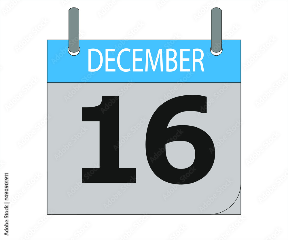 December 16th. Calendar icon. Date day of the month Sunday, Monday, Tuesday, Wednesday, Thursday, Friday, Saturday and Holidays December 16th. Calendar icon. Date day of the month Sunday, Monday, Tuesday, Wednesday, Thursday, Friday, Saturday and Holidays