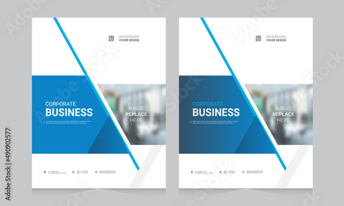 Cover design for annual report and business catalog, magazine, flyer or booklet. Brochure template layout. A4 cover vector EPS-10