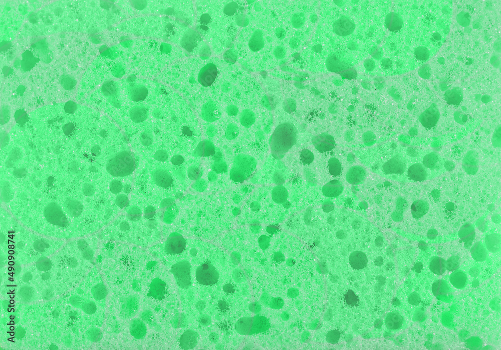 Surface of eco green sponge textured background