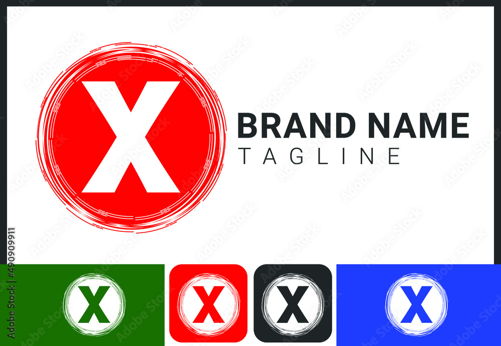 Creative X letter logo and icon design template Creative X letter logo and icon design template