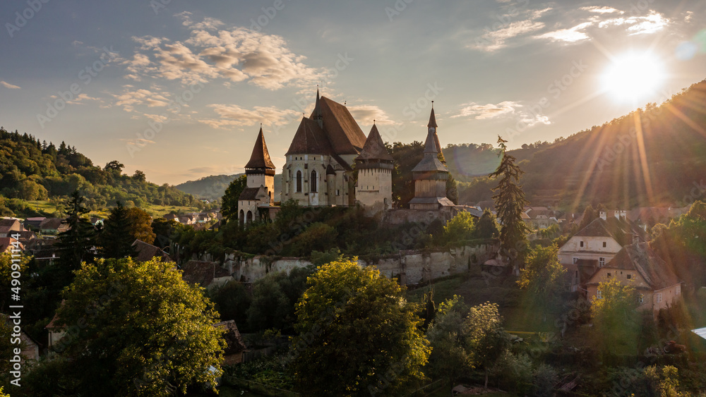The historic castle church of Biertan in Romania The historic castle church of Biertan in Romania