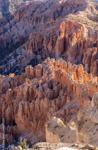 Scenic Landscape in Bryce Canyon National Park Utah in Winter