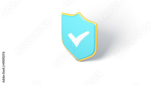 Free Download Secure icon 3d orthographic view 3d  - GFXLoad