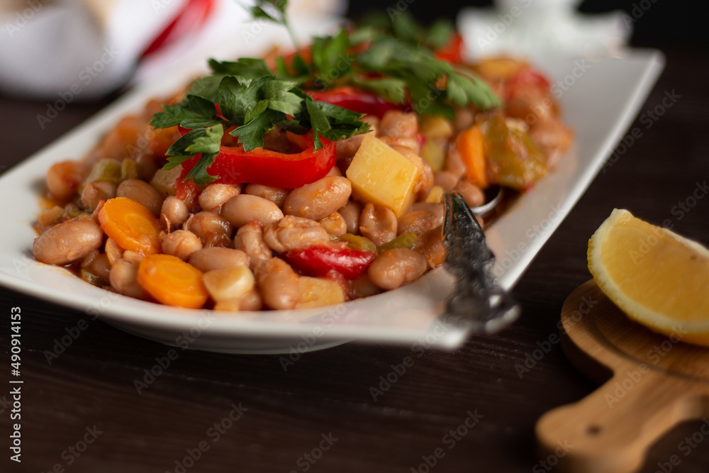 red bean meal with olive oil is delicious and healthy red bean meal with olive oil is delicious and healthy