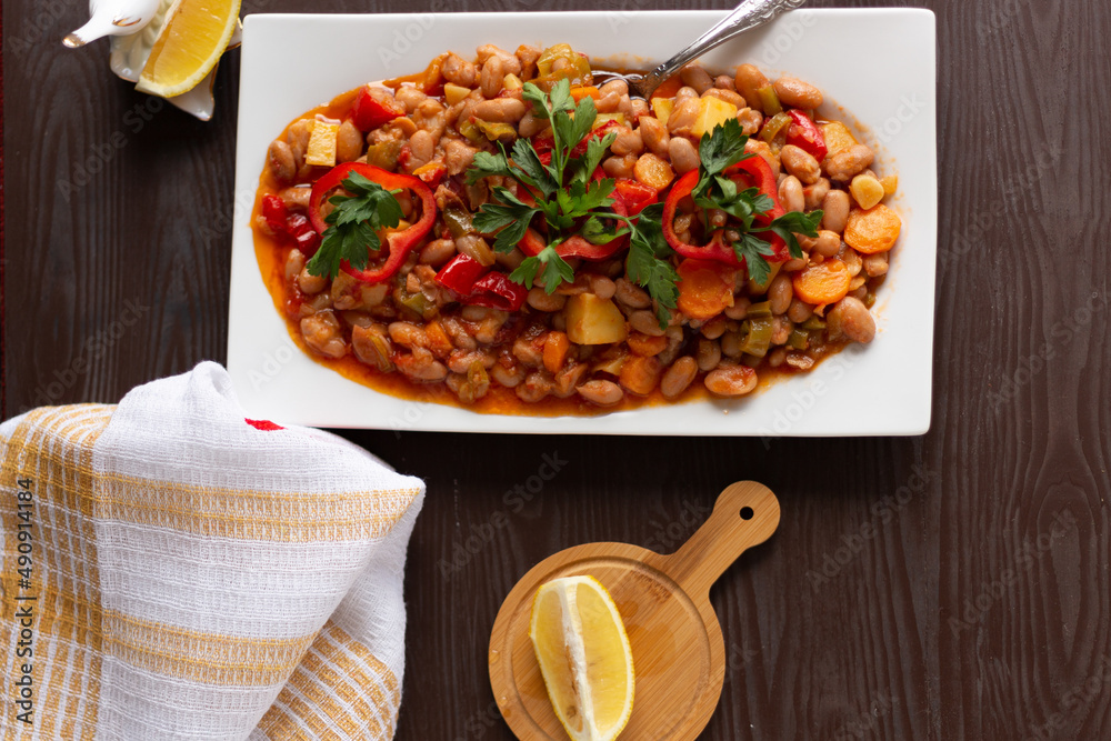 red bean meal with olive oil is delicious and healthy red bean meal with olive oil is delicious and healthy