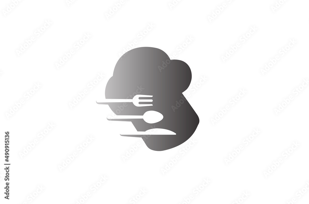creative chef hat utensils logo design symbol vector illustration creative chef hat utensils logo design symbol vector illustration