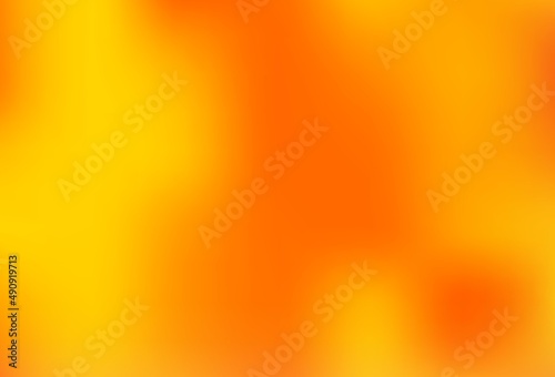 Light Orange vector glossy bokeh pattern.