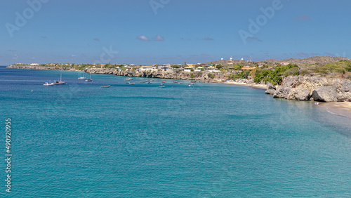 Westpunt - most western point on the island Curacao  photo