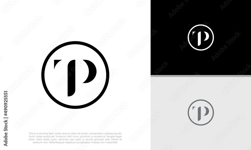 Initial TP logo design. Innovative high tech logo template. Initial TP logo design. Innovative high tech logo template.