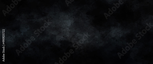Dark and colorful cement wall background and texture. Black watercolor texture with abstract washes and brush strokes on white paper background.. grunge textures and backgrounds use for text. 