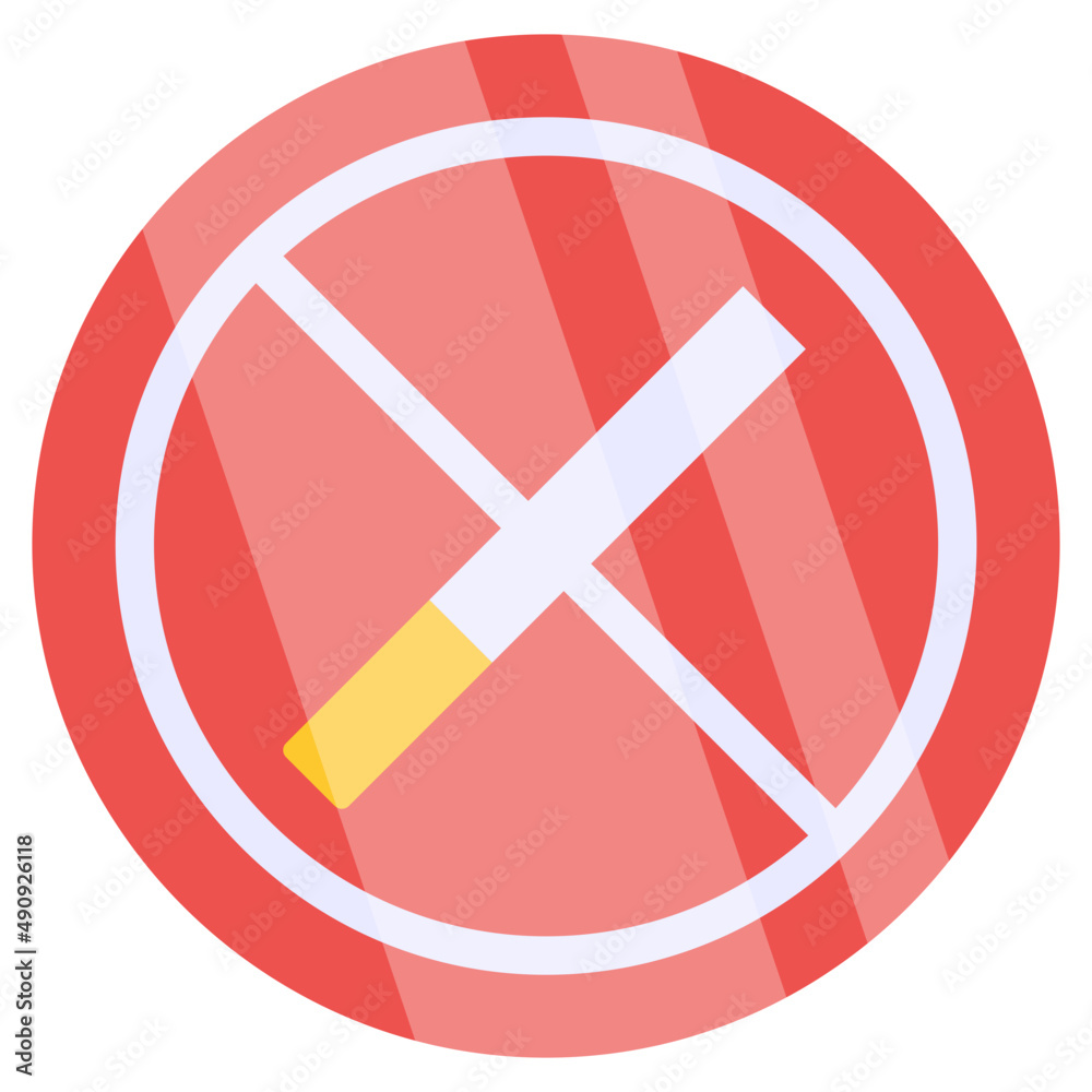 Obraz premium Creative design icon of no smoking