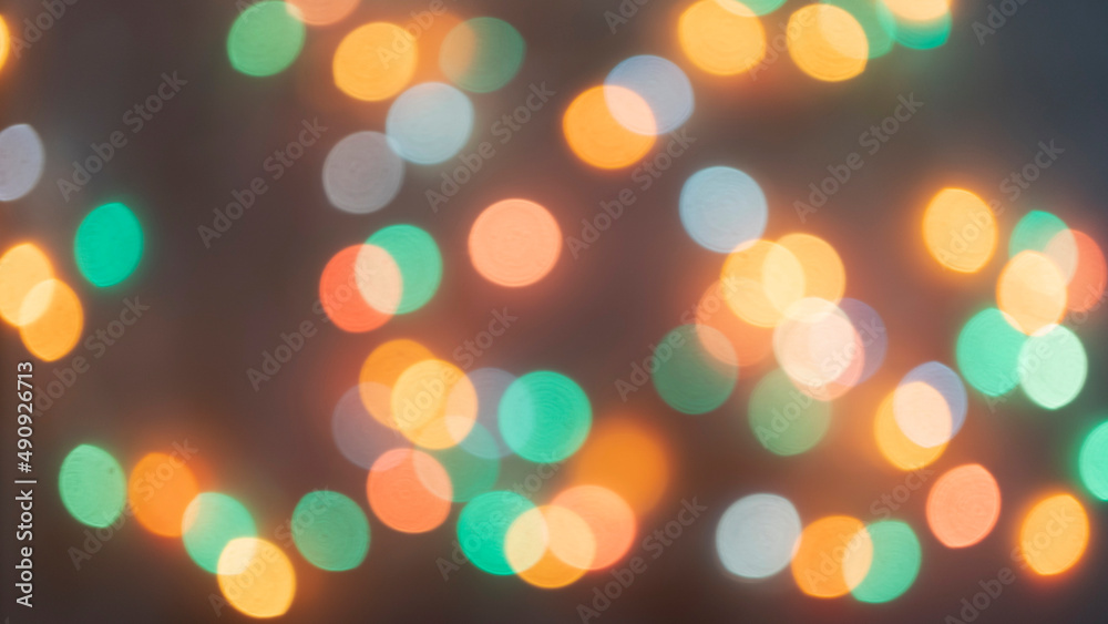 Fototapeta premium Abstract background from colorful bokeh, abstraction