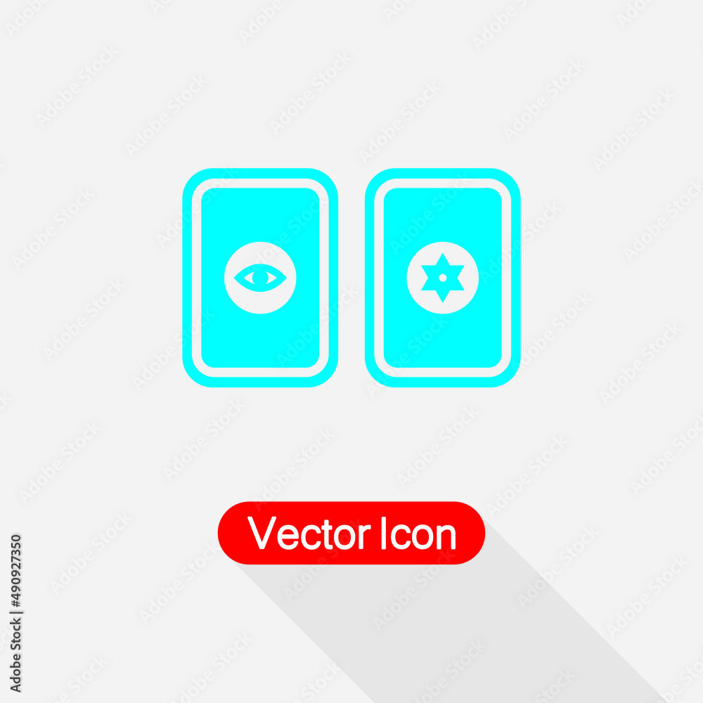 Tarot icon, Tarot Card Icon Vector Illustration Eps10 Tarot icon, Tarot Card Icon Vector Illustration Eps10