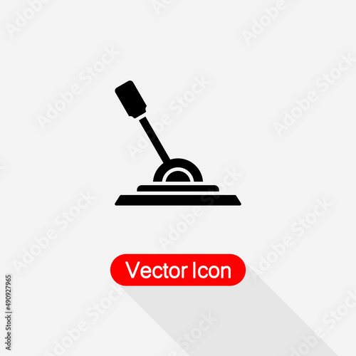 Control Lever Icon, Arm Lever Icon Vector Illustration Eps10