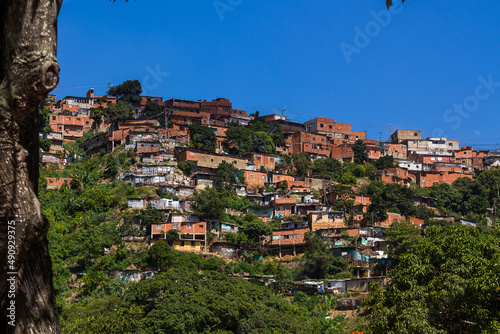 Landscape of the neighborhoods that surround the General Cemetery of the South of Caracas, Venezuela