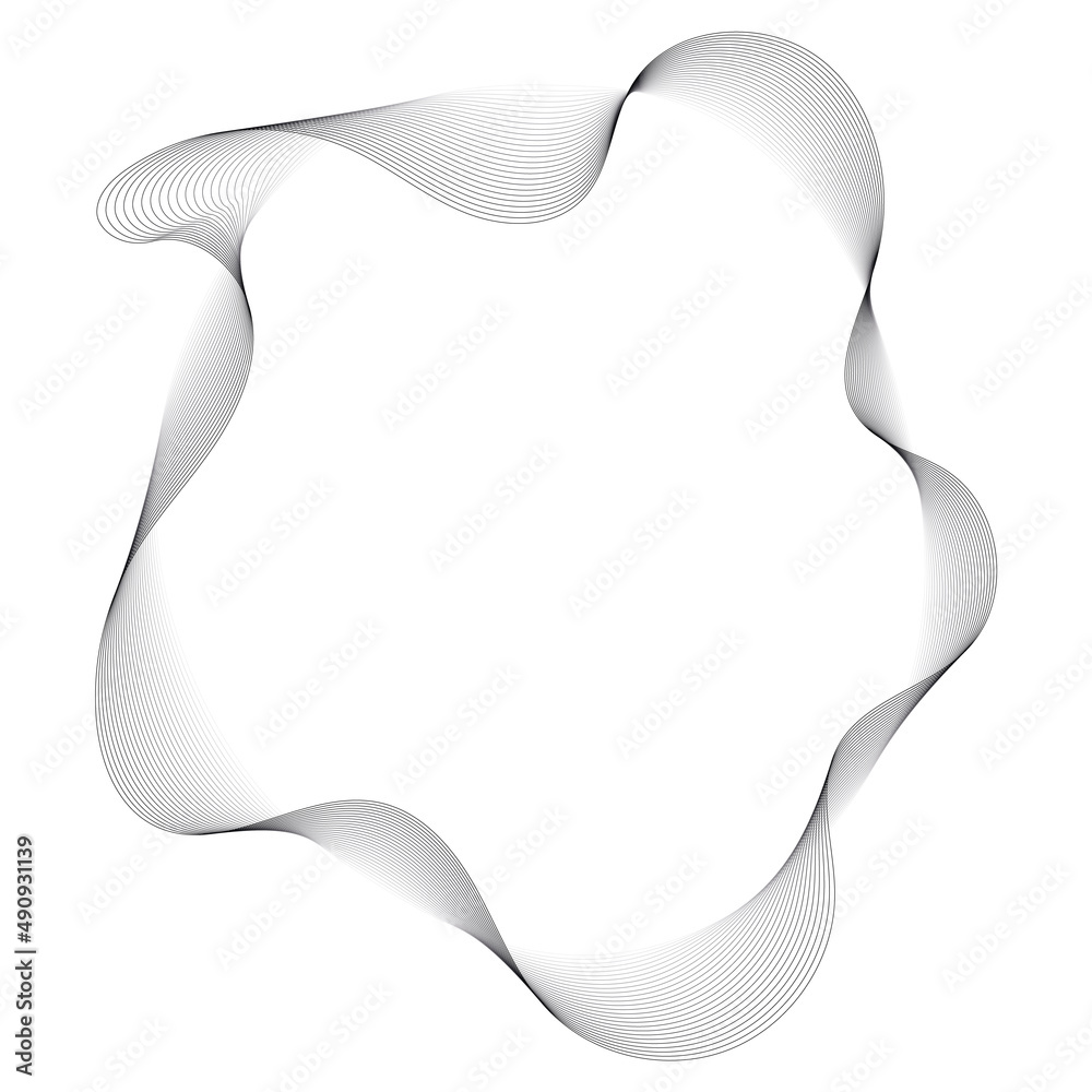 frame with abstract vector gray waves lines on white background
frame with abstract vector gray waves lines on white background