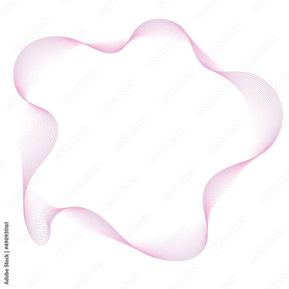 frame with abstract vector pink waves lines on white background
frame with abstract vector pink waves lines on white background