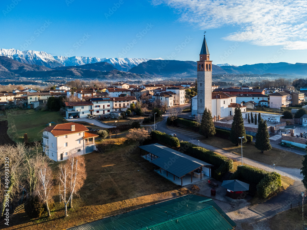 Fototapeta premium adventure, aerial, alpine, alps, amazing, background, beautiful, beauty, blue, cold, environment, flowing, forest, friuli, friuli venezia giulia, hiking, italia, italian, italy, landmark, landscape, m