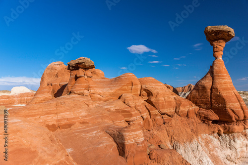 Wahweap Hoodoos near Page, Arizona sandstone desert landscape, United States of America