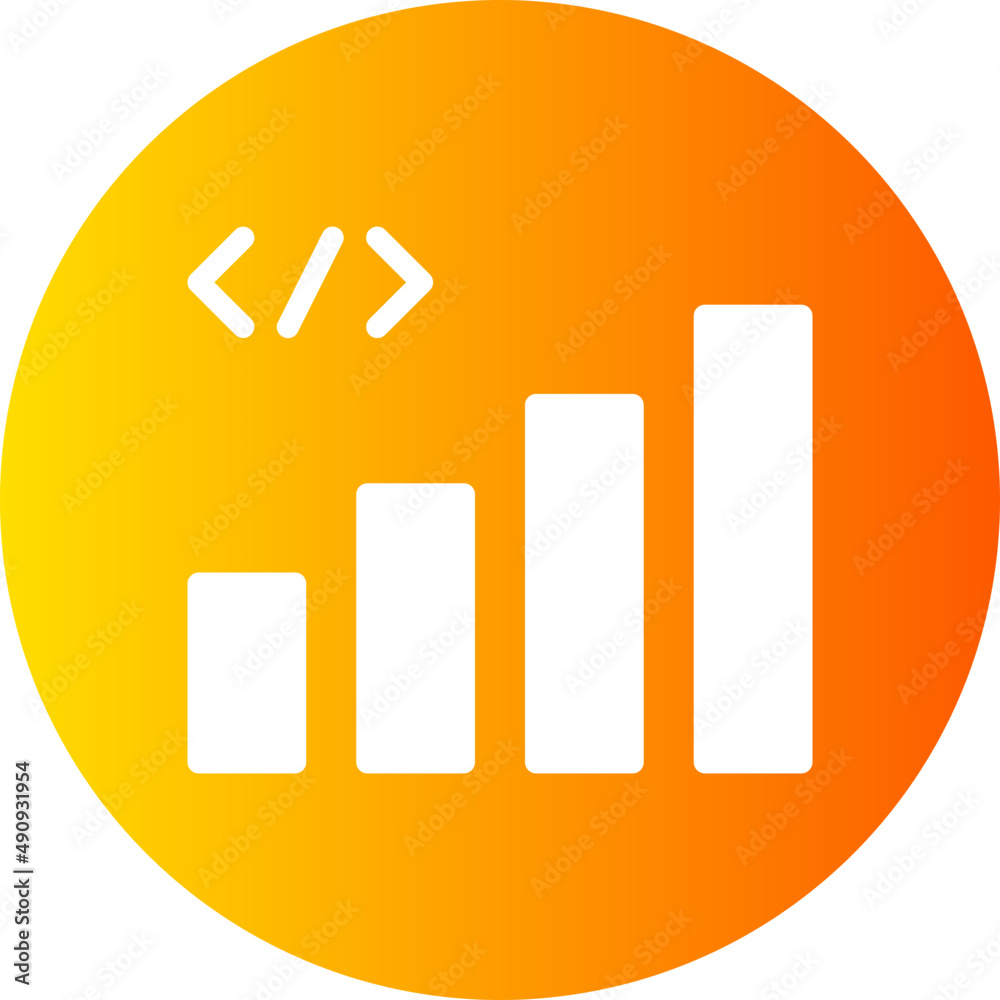 code gradient icon