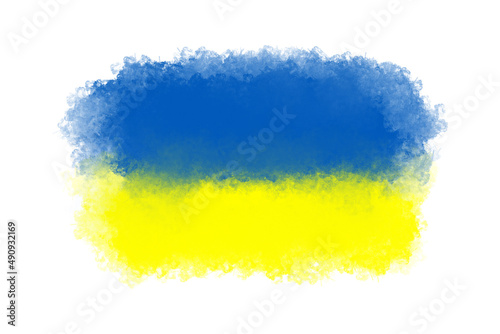 Ukraine flag splash concept vector illustration. Pray For Ukraine peace.
