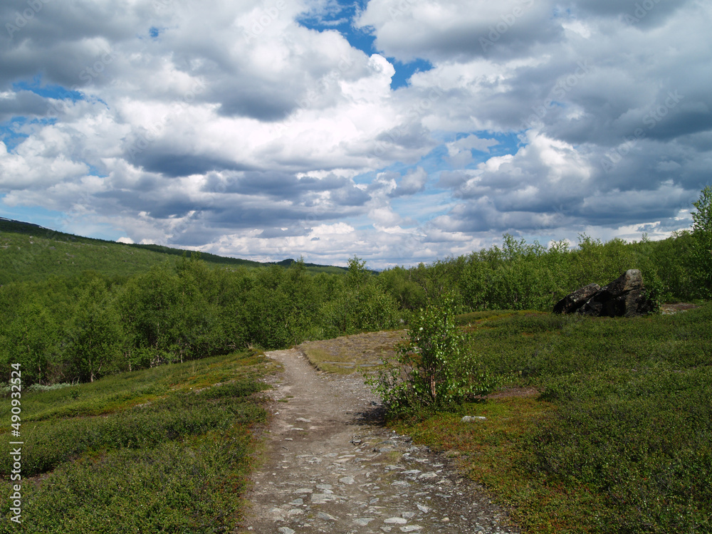 Obraz premium Sarek, Lappland, lapland, Nationalpark, Nordschweden, Schweden, Wanderung, Natur, Abisko,