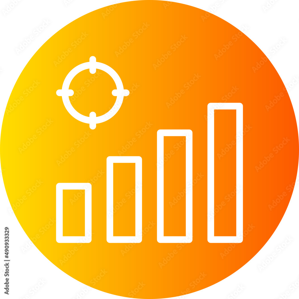 tracking gradient icon tracking gradient icon