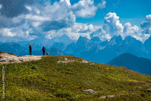 Dolomites. Monte Civetta and the Coldai lake. Dream summer